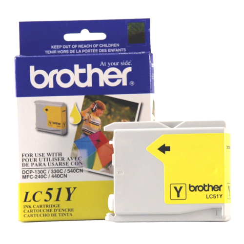 Brother MFC-3360C (LC51Y) Yellow Ink Cartridge Standard Yield (400 Yield)