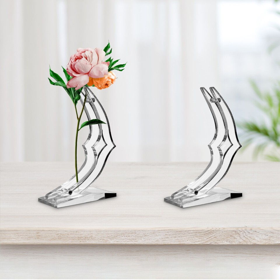 Rose Base Present Stand Gold Shelf Support Bouquet Holder Display