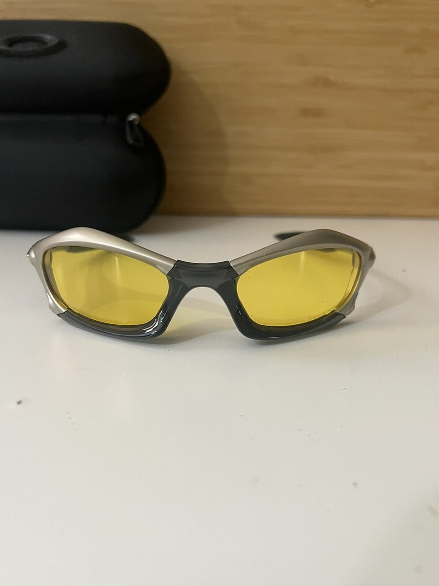 Y2K Gorpcore Oakley Splice Polarized Glasses Silver/Yellow | eBay