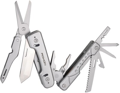 ROXON Phantom Multi Tool Stainless Steel Blades Silver Aluminum Handles S802