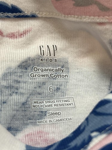 🌱ORGANIC🌱 Gap Kids | Floral PJ Set Sz 6 yrs - +Loving Kindness Everyday - Picture 12 of 13