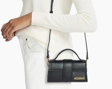 Jacquemus Black Leather Bag Women's Le Bambino Crossbody Top handle 800 