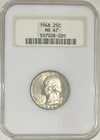 1948 Washington Quarter - NGC MS67 - Toned