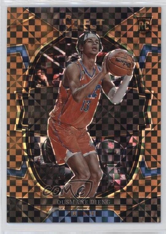 2022-23 Panini Select Concourse Copper Plaid Prizm 5/49 Ousmane Dieng #76 5y7