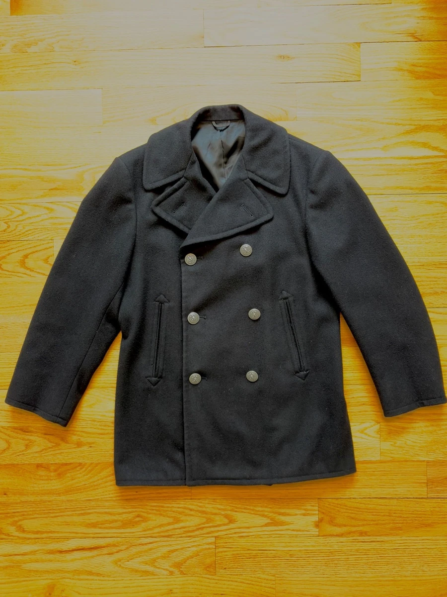 vintage navy pea coat products for sale | eBay