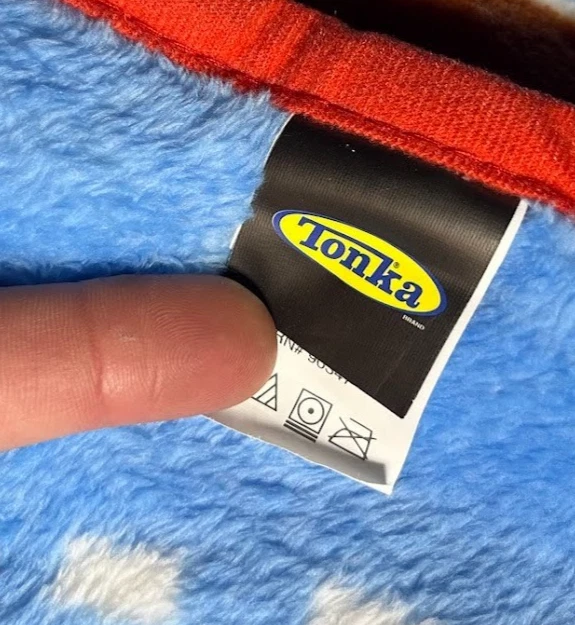 TONKA Construction Vehicles Baby Blanket Dump Truck Firetruck Car Soft Fleece - Image 2 of 3