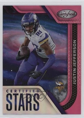 2022 Certified Stars Mirror Pink 198/199 Justin Jefferson #CS-23 0nr3
