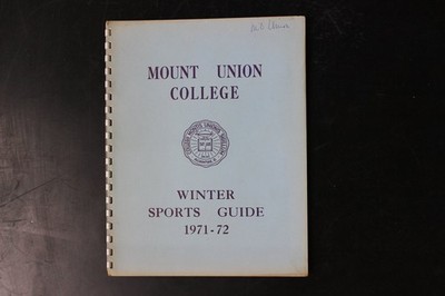 Mount Union College Winter Sports Guide 1971-72 Program Athletics NCAA