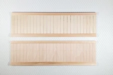 Dollhouse Wainscoting Wall Panels Wood Paneling 2 Sheets 1:12 Scale Miniature