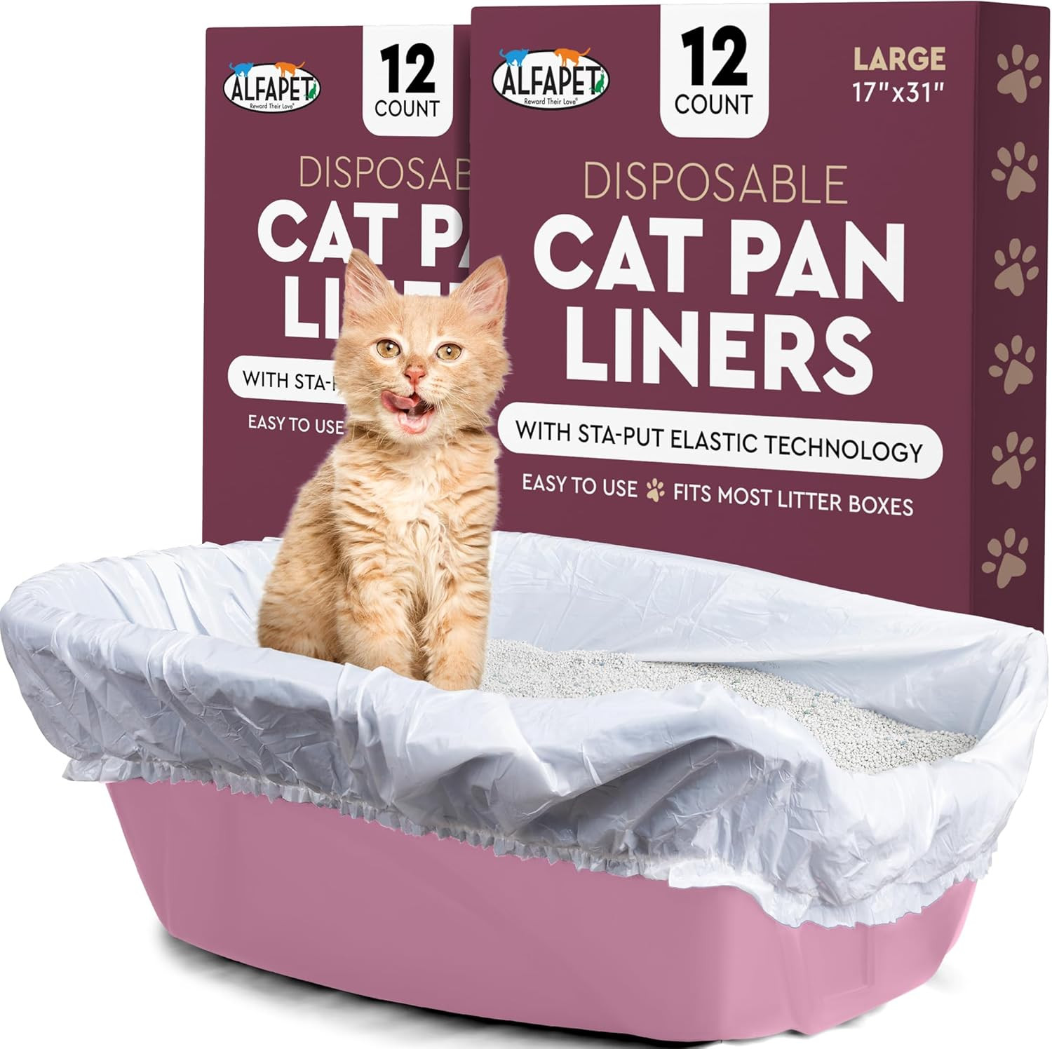 Liner Disposable, Elastic Liners- 24-count-for Medium And