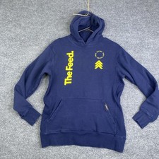 Sudadera con Capucha Pressio Para Hombre Pequeña Azul The Feed Victory Gráfico Pullover Sudadera