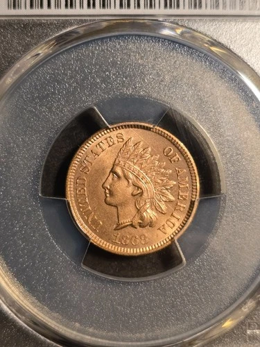 1868 Indian Head Cent 1c PCGS UNC Details