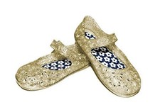 Garanimals Clear Jelly Shoes Girls Infant Toddler Mary Jane Style Glitter sz 3
