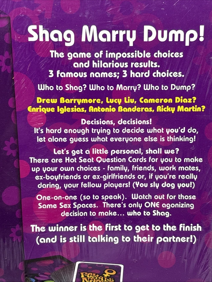 SHAG MARRY DUMP Adult Board Game! (Sealed, 2003) New - Image 3 of 4