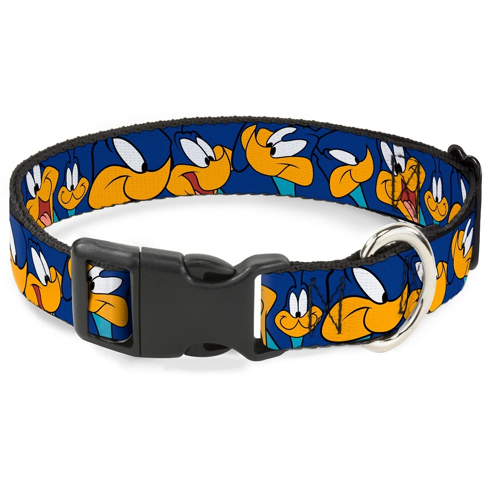 Plastic Clip Collar Road Runner Expressions Royal Large 15-24"