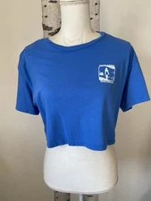 Blue  Crop Top H&M Divided Size Medium Short Sleeve