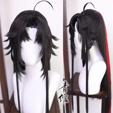 Grandmaster of Demonic Wei Wuxian Black 80CM Long Hair Unsex Cosplay Wig Prop
