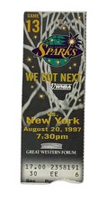 WNBA Los Angeles Sparks vs New York Liberty 1997 Ticket Inaugural Season