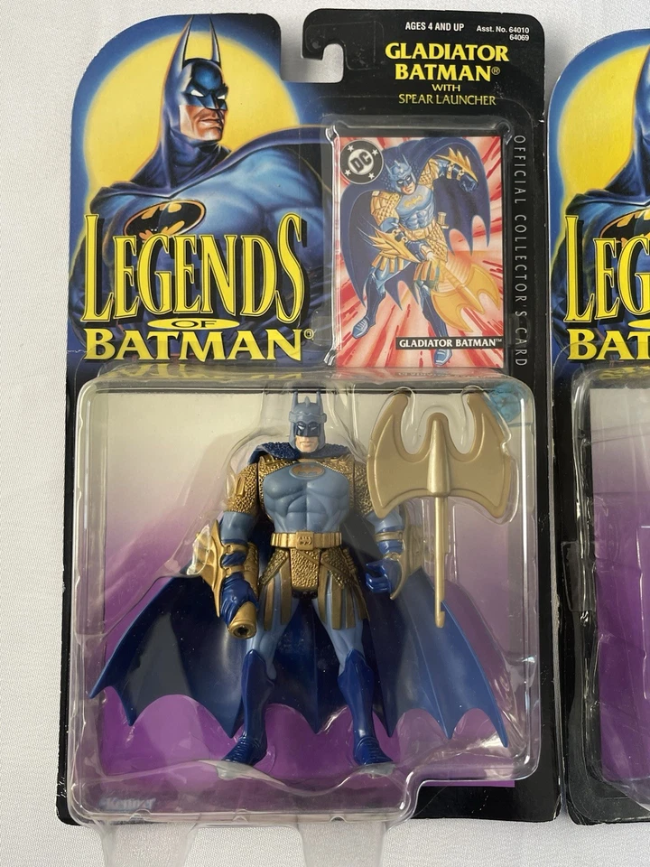 Legends of Batman Gladiator & Samurai Batman  - Kenner 1995 Sealed New - Image 2 of 4