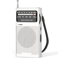 AM FM Radio Portable for Home Outdoor, Transistor Radio 2AA Battery Operated ...