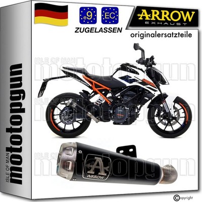 ARROW AUSPUFF ZUGELASSEN PRO-RACE NICHROM SCHWARZ KTM DUKE 125 2019 19 2020 20