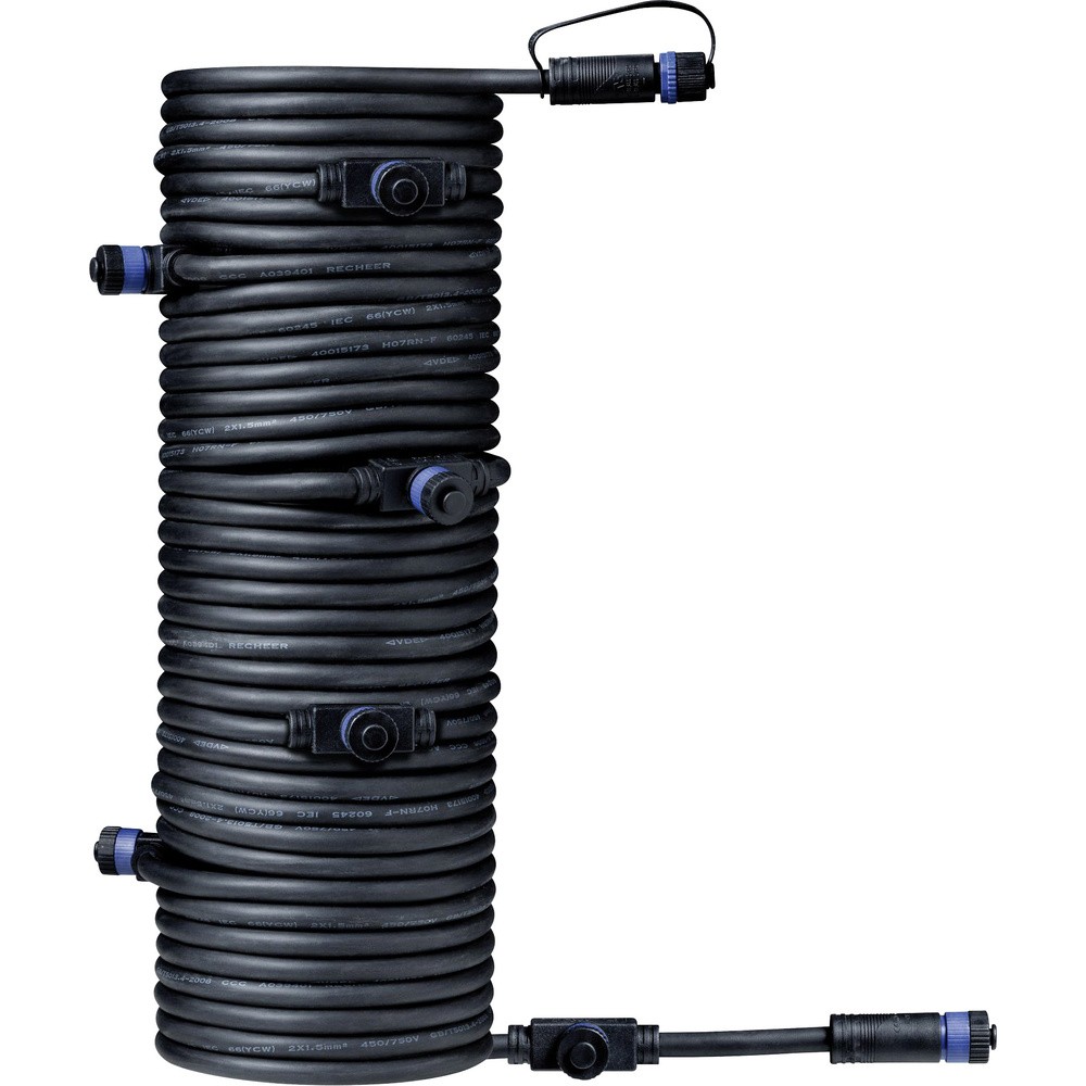 Paulmann 93931 Электрическая система Plug & Shine 7fach-Verteiler Schwarz
