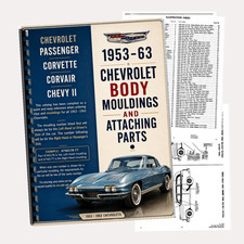 1953-1963 Chevrolet Body Mouldings Parts Catalog Corvette Corvair Chevy Ii 132p 1953-1963 Chevrolet Body Mouldings Parts Catalog Corvette Corvair Chevy Ii 132p
