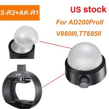 US Godox S-R2 S-R1 Round Head Flash Speedlite Adapter with AK-R11 Diffuser Kit