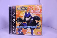 Digimon World 2 PS1 Black Label Authentic Game Disc Case Manual READ DESC