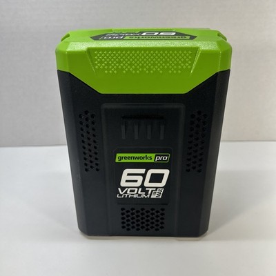 genuine greenworks pro LB60A00  60V MAX 2.0 lithium-ION battery preowned