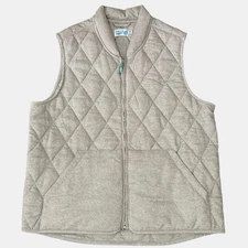 Wellen Huckberry Seawool Bubble Vest Large Brown Sustainable Quilted Outerwear
