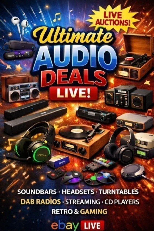 Audio & Beauty 🔥 Soundbars, Headsets, DAB, Turntables, CD Player & More