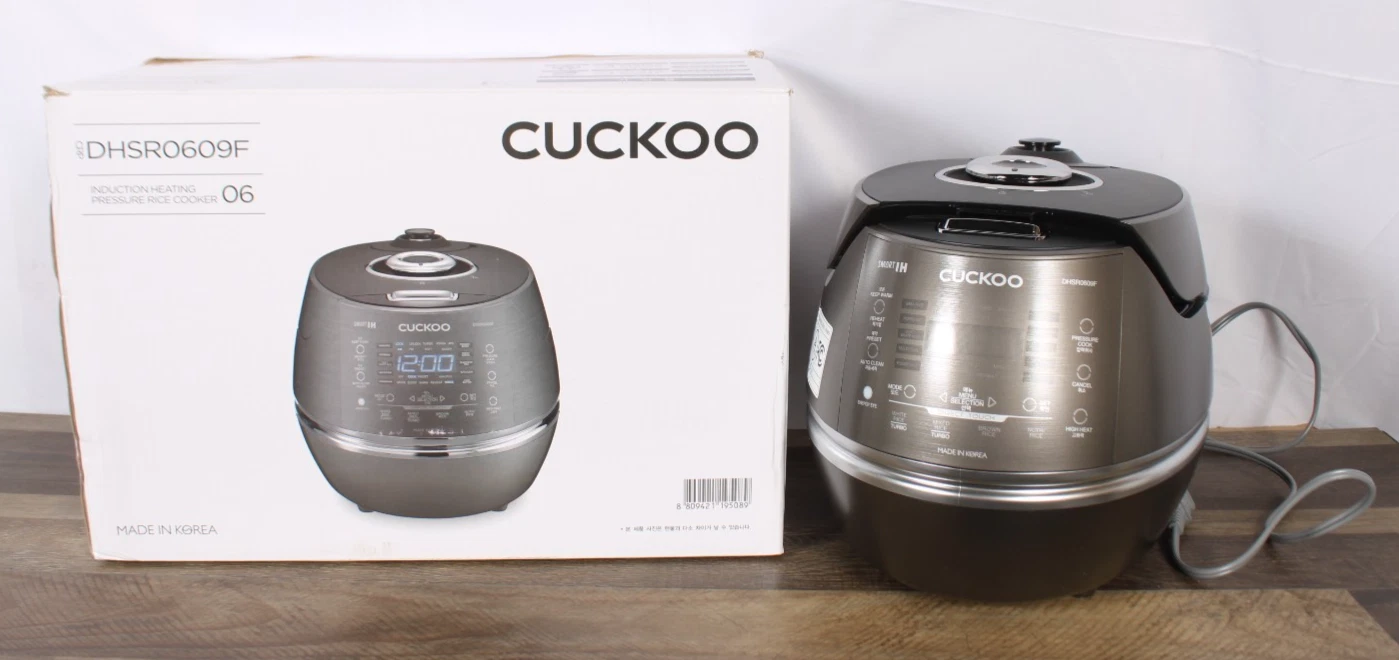 CUCKOO DHSR0609F 6 Cup Induction Heating Pressure Rice Cooker Smart NEW Open Box
Opens in a new wind