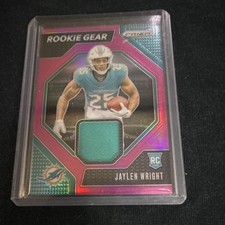 2024 Panini Prizm Rookie Gear Jaylen Wright Miami Dolphins Rookie RG-JWT