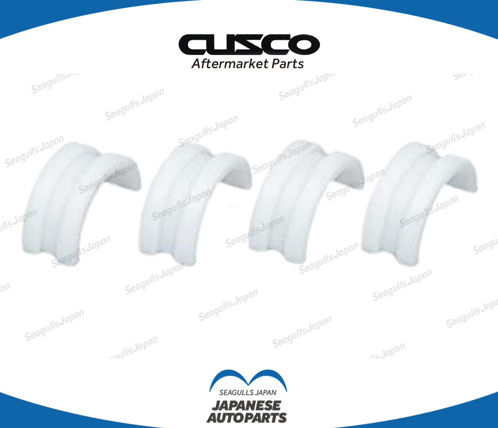 Cusco Genuine OEM [Shoulder Strap Stopper] White for Racing Harness 00B 065 AW