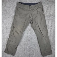 Kuhl Kantra Mens Pants Khaki Green Outdoor Hiking Casual Size 35x30