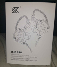 Linsoul KZ ZS10 Pro, 4BA 1DD 5 Driver in Ear Monitor, HiFi sound, Black USED