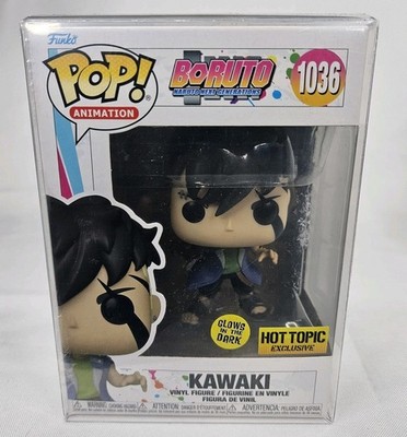 Funko Pop Kawaki 1036 Hot Topic Exclusive Glows GITD Boruto Anime w/Protector