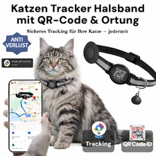 Katzenhalsband mit Tracker &QR-Code Anti-Verlust Smart Ortung für Android googel