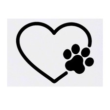 'Paw  Love Heart' Temporary Tattoos / Transfers TO00056383 