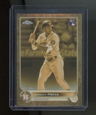 Jeremy Pena 2022 Topps Gilded Collection Cast In Gold Rookie Card 176/199
