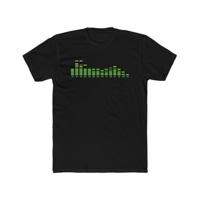 Alpine Green Spectrum Analyzer / - EQ T-shirt | Old School Car Audio Equalizer