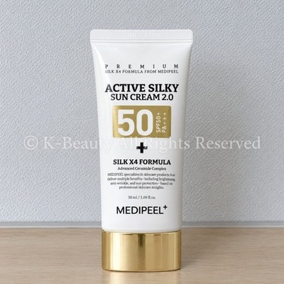 MEDI PEEL Active Silky Sun Cream 50ml Waterproof Sun Block Daily Sunscreen NEW