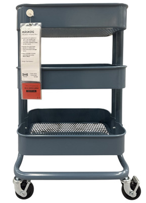 New IKEA RASKOG Kitchen Utility Cart Gray-Blue  (11x15x24 '') 105.917.66