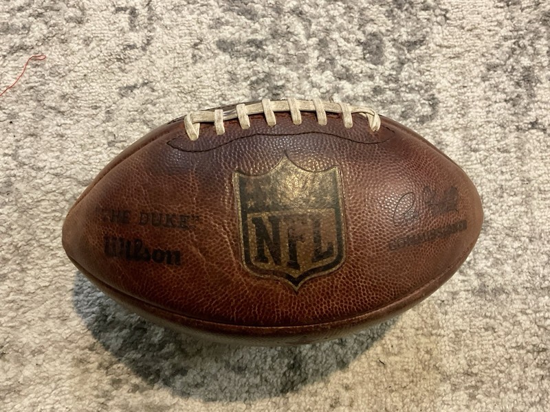 Autographed Game-Used 49ers Pigskin Football