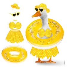 Hawaiian Summer Outfit for Porch Goose, 23 inch Cute Costume,for Yellow Bikini