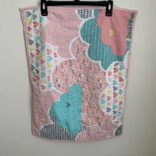 Urban Habitat KIDS Heather Purple Standard Pillowcase Hearts Pink 20 x 26 Quilt