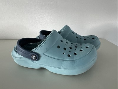 Crane Clogs hellblau gefüttert warm Gr. 33