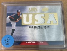 2009 Upper Deck USA*Baseball Box Set-Triple Jersey National Team Chad Bettis!