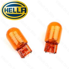 Image of 2 HELLA Rear Orange/Amber Indicator Bulbs fits Passat lamp/light